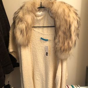 Alice and Olivia never worn sweater- real fur